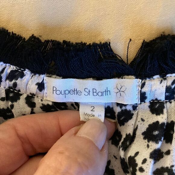 Poupette St Barth Beline Tank Dress/Coverup in Black & White print. Size Medium. - Picture 7 of 7